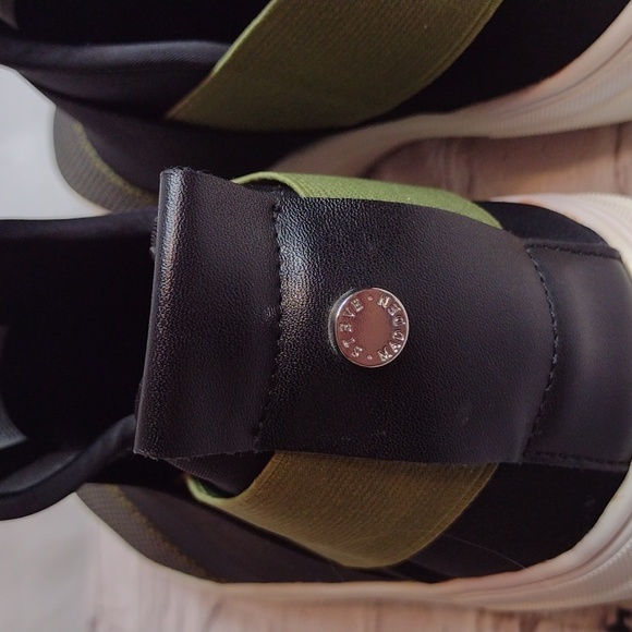 Steve Madden Slip On Mens Shoes 11.5 Black and Green - Picture 3 of 8